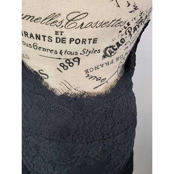 Free People Mini Dress M Harper Lace Halter Open Back OB915841 black Womens - Picture 9 of 15